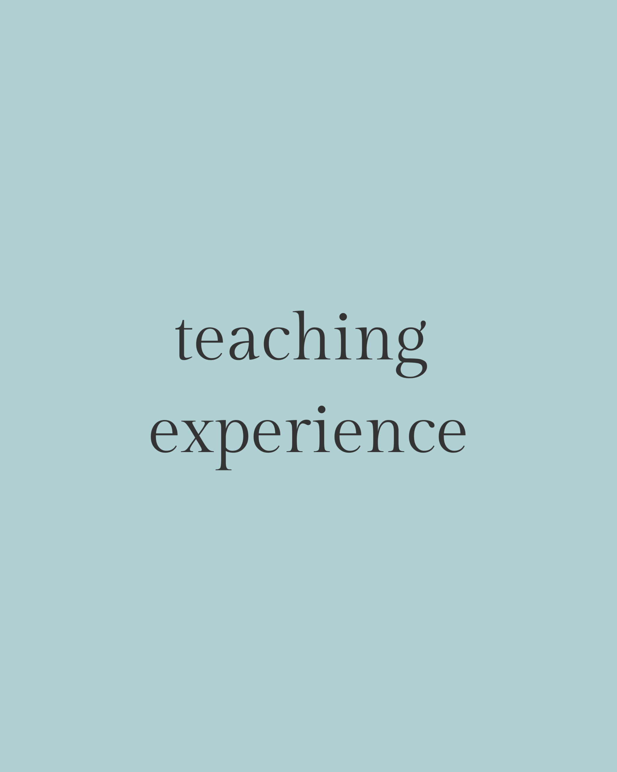 experienced yinyoga teacher for neurodiverse students -teaching experience
